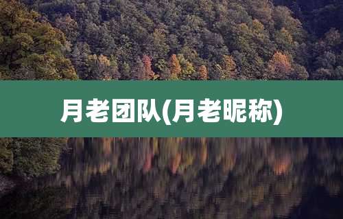 月老团队(月老昵称)