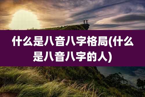 什么是八音八字格局(什么是八音八字的人)