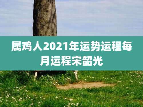 属鸡人2021年运势运程每月运程宋韶光