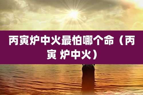 丙寅炉中火最怕哪个命（丙寅 炉中火）