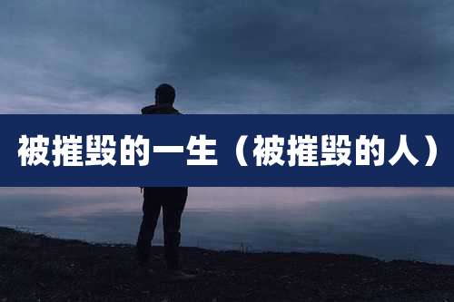 被摧毁的一生（被摧毁的人）