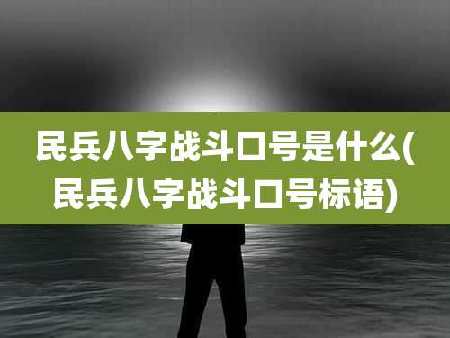 民兵八字战斗口号是什么(民兵八字战斗口号标语)