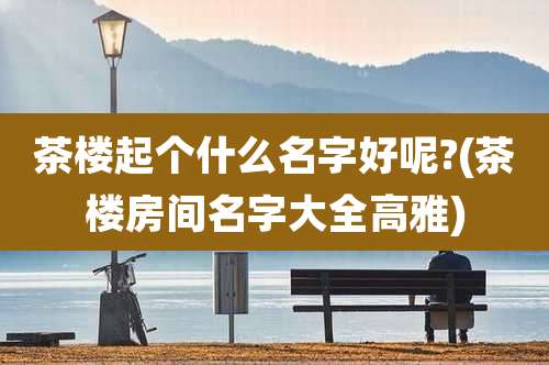 茶楼起个什么名字好呢?(茶楼房间名字大全高雅)