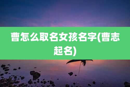 曹怎么取名女孩名字(曹志起名)