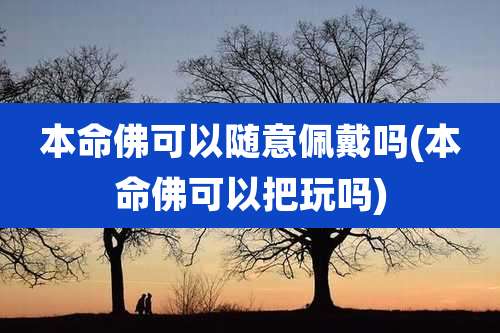 本命佛可以随意佩戴吗(本命佛可以把玩吗)