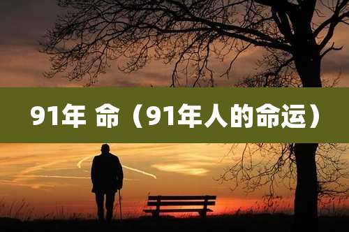 91年 命（91年人的命运）