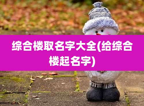 综合楼取名字大全(给综合楼起名字)