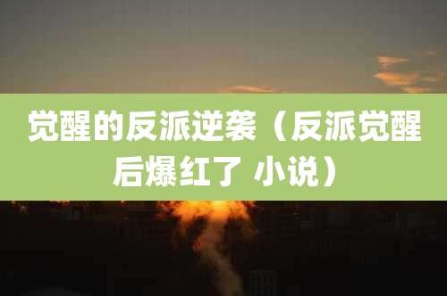 觉醒的反派逆袭(反派觉醒后爆红了 小说)