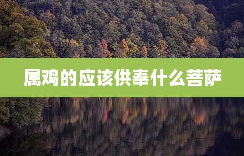 属鸡的应该供奉什么菩萨