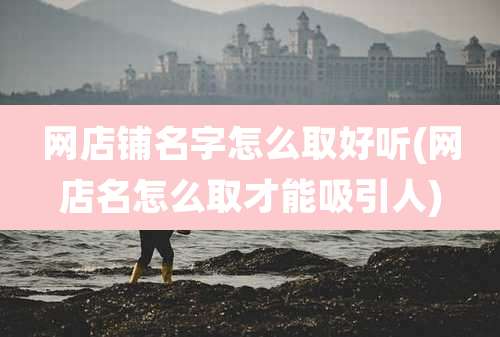 网店铺名字怎么取好听(网店名怎么取才能吸引人)