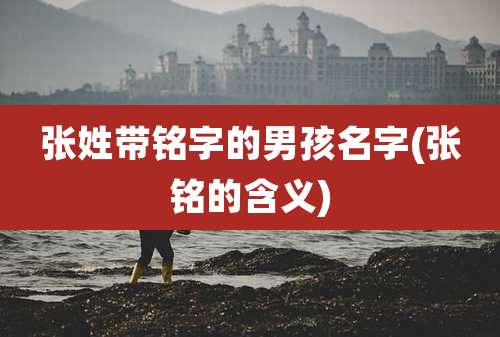张姓带铭字的男孩名字(张铭的含义)