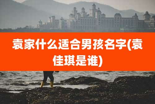 袁家什么适合男孩名字(袁佳琪是谁)