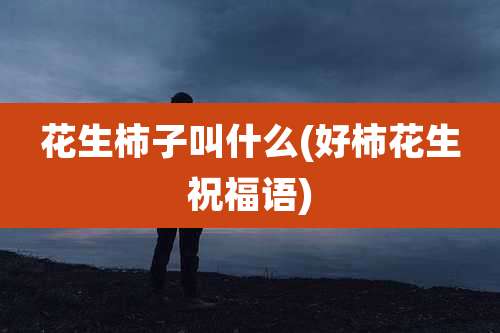 花生柿子叫什么(好柿花生祝福语)