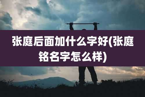 张庭后面加什么字好(张庭铭名字怎么样)