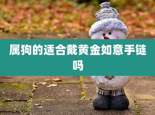 属狗的适合戴黄金如意手链吗