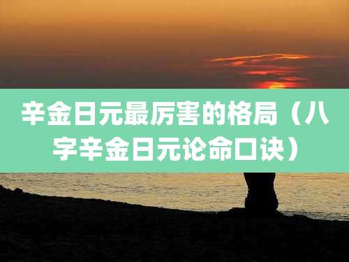 辛金日元最厉害的格局（八字辛金日元论命口诀）