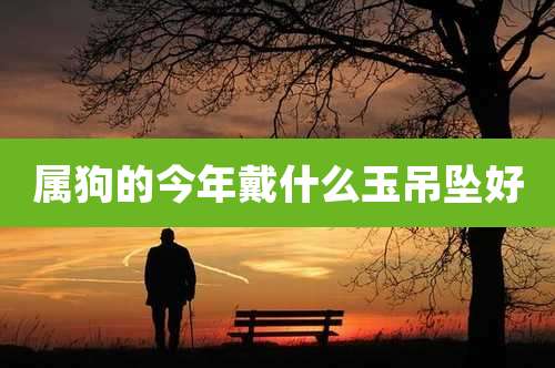 属狗的今年戴什么玉吊坠好