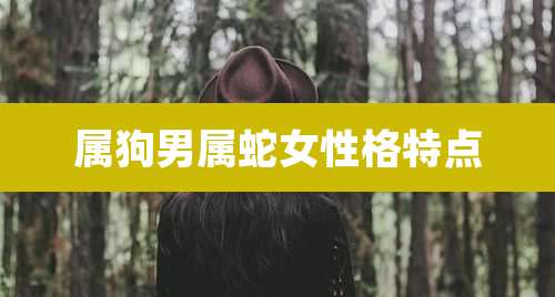 属狗男属蛇女性格特点