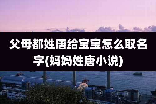 父母都姓唐给宝宝怎么取名字(妈妈姓唐小说)