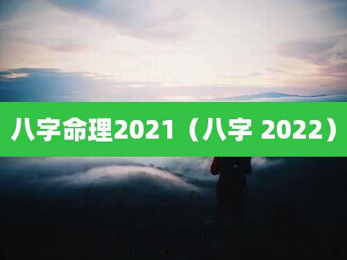 八字命理2021（八字 2022）