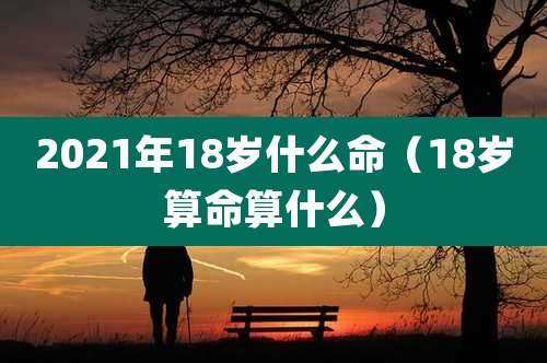 2021年18岁什么命（18岁算命算什么）