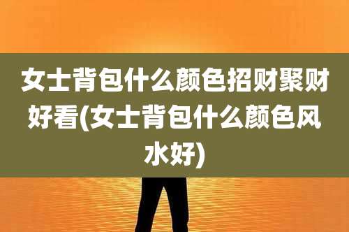 女士背包什么颜色招财聚财好看(女士背包什么颜色风水好)