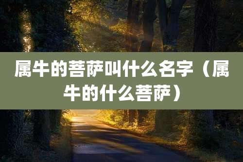 属牛的菩萨叫什么名字（属牛的什么菩萨）