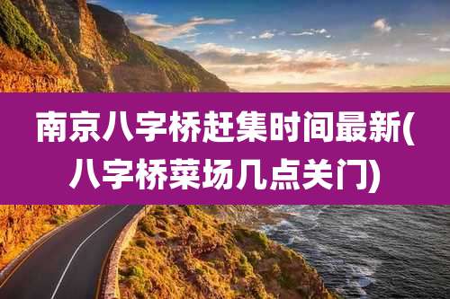南京八字桥赶集时间最新(八字桥菜场几点关门)
