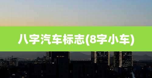 八字汽车标志(8字小车)