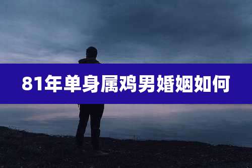 81年单身属鸡男婚姻如何