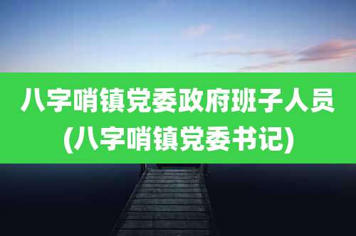 八字哨镇党委***班子人员(八字哨镇党委书记)