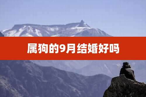 属狗的9月结婚好吗
