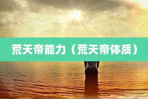 荒天帝能力（荒天帝体质）