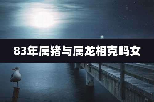 83年属猪与属龙相克吗女