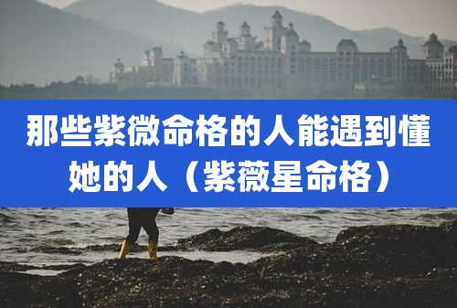 那些紫微命格的人能遇到懂她的人（紫薇星命格）