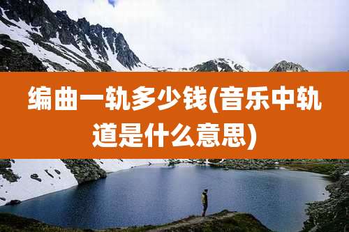 编曲一轨多少钱(音乐中轨道是什么意思)
