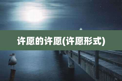 许愿的许愿(许愿形式)