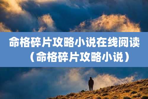 命格碎片攻略小说在线阅读（命格碎片攻略小说）