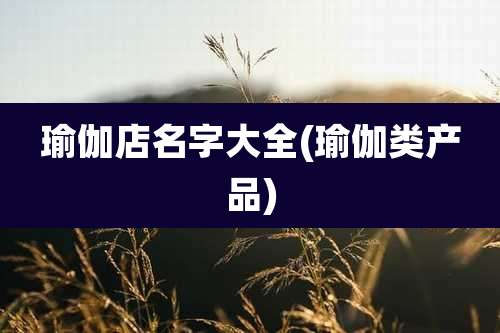 瑜伽店名字大全(瑜伽类产品)