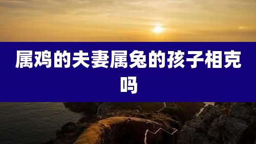 属鸡的夫妻属兔的孩子相克吗