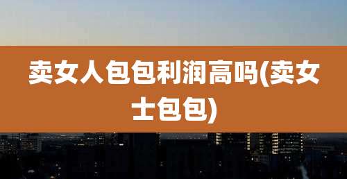 卖女人包包利润高吗(卖女士包包)