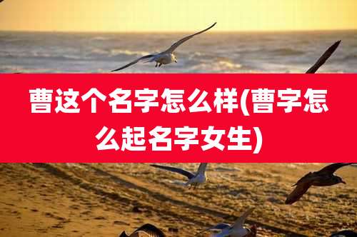 曹这个名字怎么样(曹字怎么起名字女生)