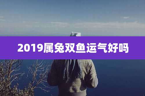 2019属兔双鱼运气好吗