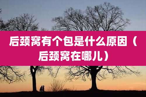 后颈窝有个包是什么原因（后颈窝在哪儿）