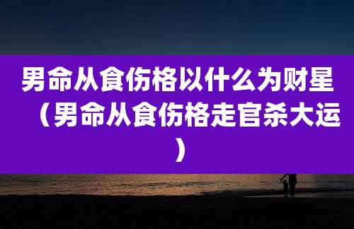男命从食伤格以什么为财星（男命从食伤格走官杀大运）