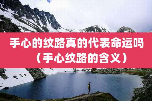手心的纹路真的代表命运吗（手心纹路的含义）