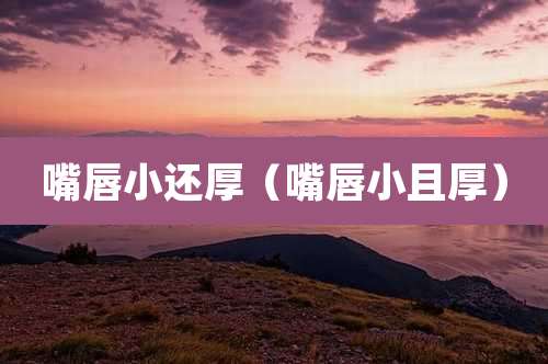 嘴唇小还厚（嘴唇小且厚）