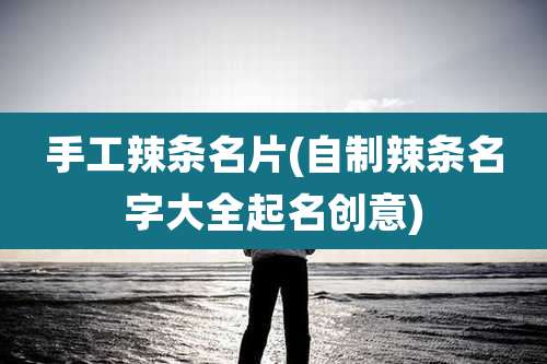 手工辣条名片(自制辣条名字大全起名创意)