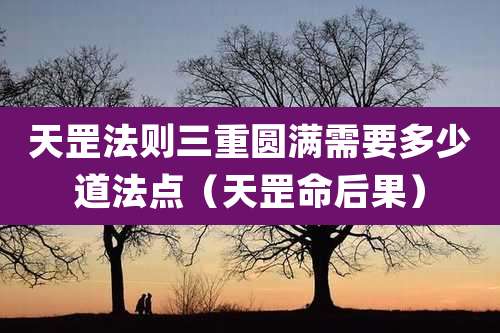天罡法则三重圆满需要多少道法点（天罡命后果）