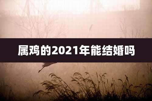 属鸡的2021年能结婚吗